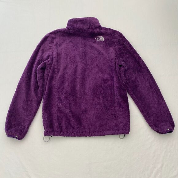 North Face Fleece Jacket Full Zip Purple Pockets Fuzzy Cozy Womens Medium - Picture 3 of 15